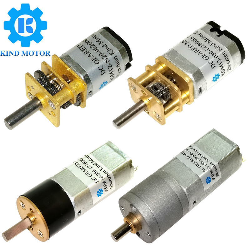 Mikro-Gleichstrommotor 1 10-1 1000 Getriebeverhältnis 3V-12V Spannung 10-2000 RPM 4 Montagelöcher