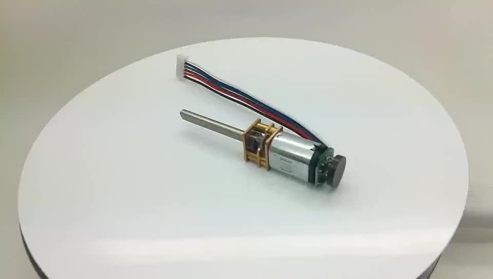 Mikro-Hochdrehmoment 300 U/min 3v 5v 6v 12v 12 volt 24v n20 Gleichstromwellenantriebsmotor mit 12mm-Getriebe und ppr-Coder