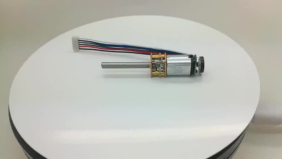 Micro gm12 n20va 3w 60rpm 100rpm 200rpm 6v 12v 24v 60rpm N20 Mikro-Metallgetriebemotor mit quadratischem Reduktor-Encoder