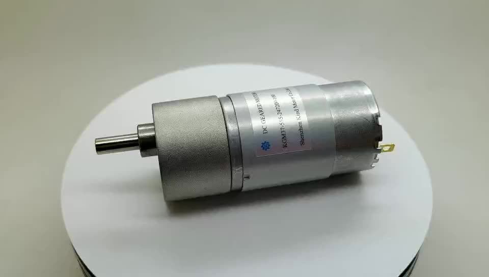 Niedriggeräuschende Kohlenstoffbürste gm37-555 dia 35mm 37mm 24v 100rpm 300 rpm Gleichspannungsmotor mit Getriebe 12v 27720