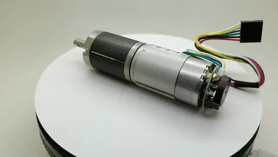12v 18v 24v 10rpm 60rpm 10kg.cm 16kg.cm Hochdrehmoment DC-Planetenantriebsmotor mit Encoder