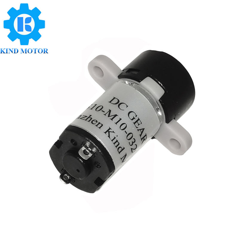 DC-Plastikgang-Motor des Mikro-10mm 1.5v 3v 6v mit der Befestigung des Ohrs und mit Drähten