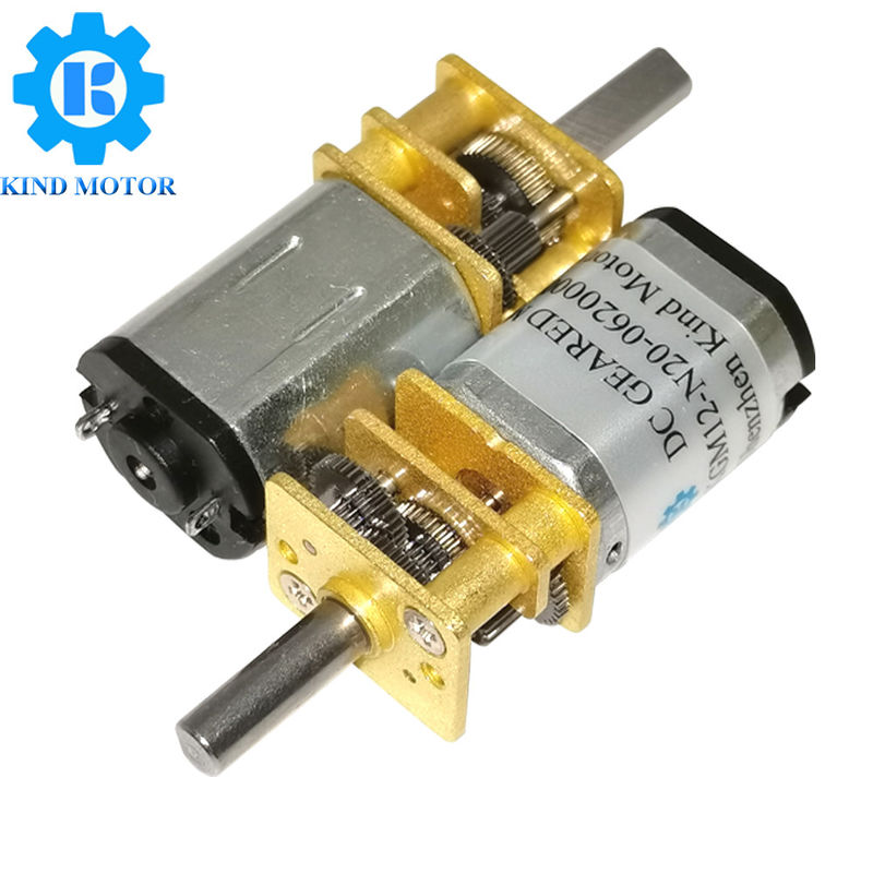 Lärmarmer Metallkohlebürste-Getriebemotor 0,5 Zoll-12mm N10 N20 N30 3v 5v 6v