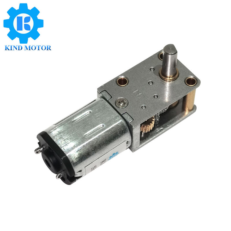 Der 12 Volt-Getriebemotor rechtwinkliges 2.2kgCm veranschlagte Spitzenleistung des Drehmoment-2.1W